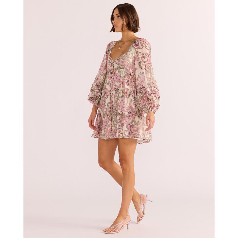 MINKPINK Cadence Babydoll Mini Dress image number 3